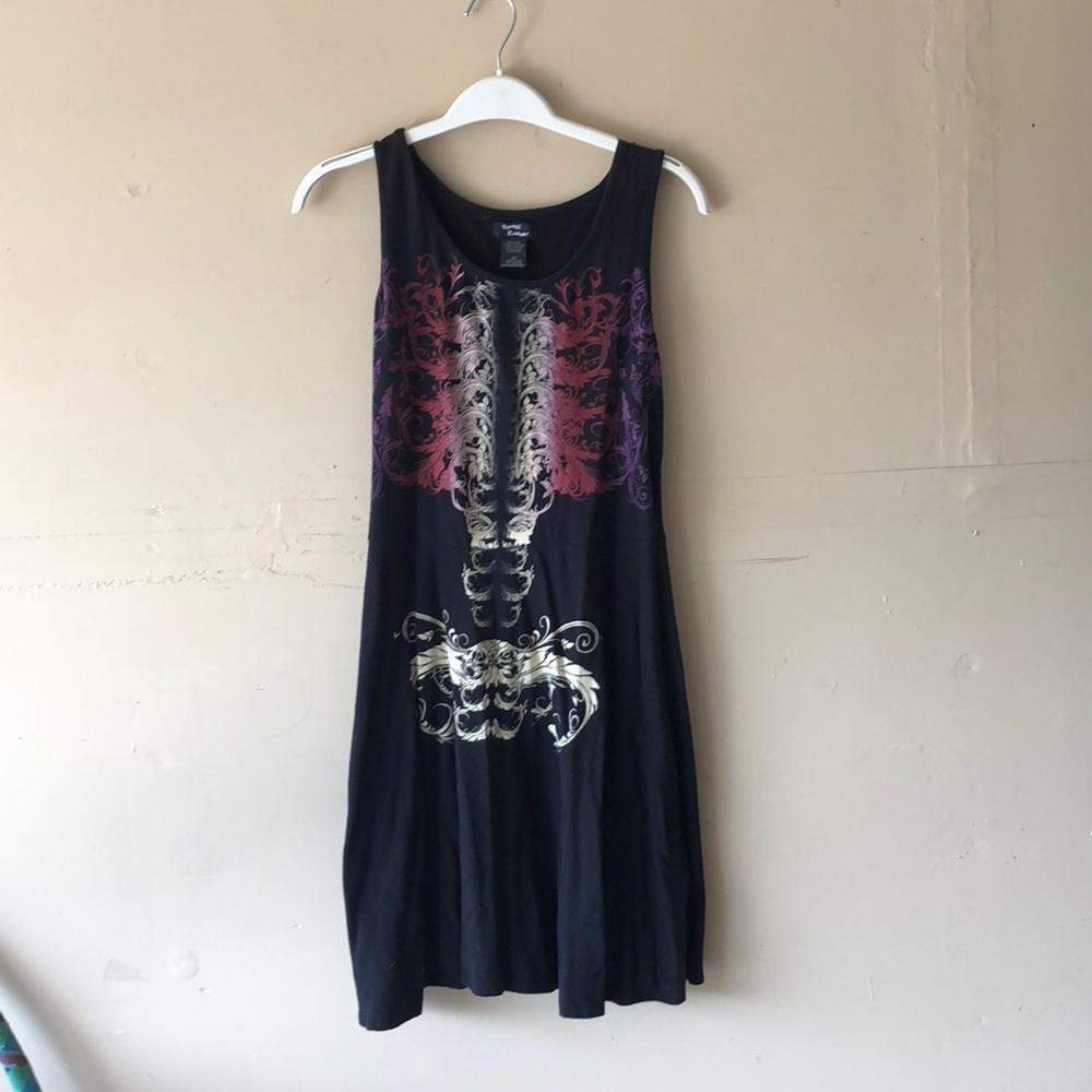 dark spine angel dress